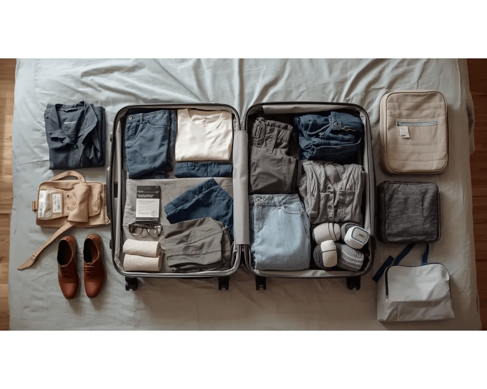 Europe packing list - 2 weeks traveling through Europe requires different clothes in neutral color.